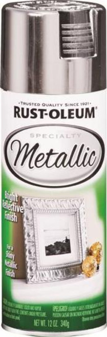 Rust-Oleum- Spray Paint- Metallic Silver- Gloss- 11 Oz