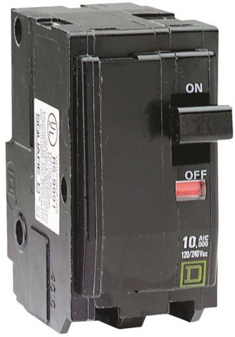 Square D- QO220CP- QO- 20 Amp 2 Pole Circuit Breaker
