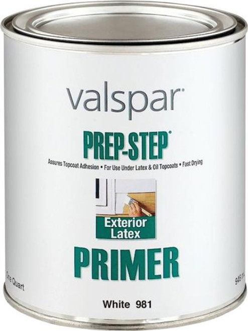 Valspar- Prep-Step- Exterior Latex Primer- Quart- White