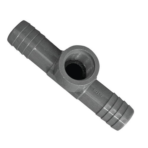 Barbed Fittings- 3/4"- FIP Tee x 1/2" FPT- Polypropylene - Surry ...