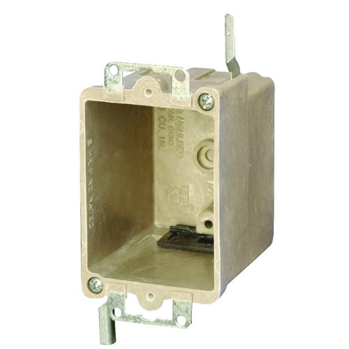 Switch/Outlet Box- Fiberglass 1 Gang- With Ears- Wing Brackets - Surry ...