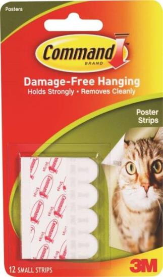 3M- Command- Replacement Adhesive Strips- Large- 6 Pack