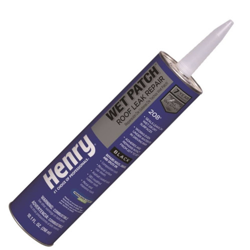 Henry Wet Dry Roof Cement Black Cartridge 10 Oz Surry General Store