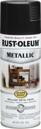 Rust-Oleum- Vinyl Spray Paint- Black- 11 oz- Gloss