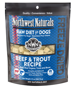 Freeze dried diet for dogs beef and trout Freeze dried diet for dogs beef and trout