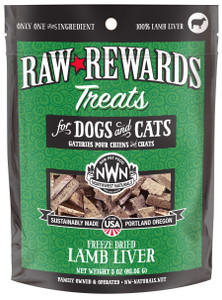 Northwest natural Raw Rewards Freeze Dried lamb liver cat and dog treats Northwest natural Raw Rewards Freeze Dried lamb liver cat and dog treats