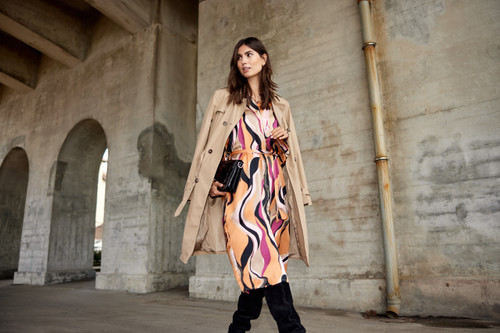 Soya Concept Pucci Print Satin Dress