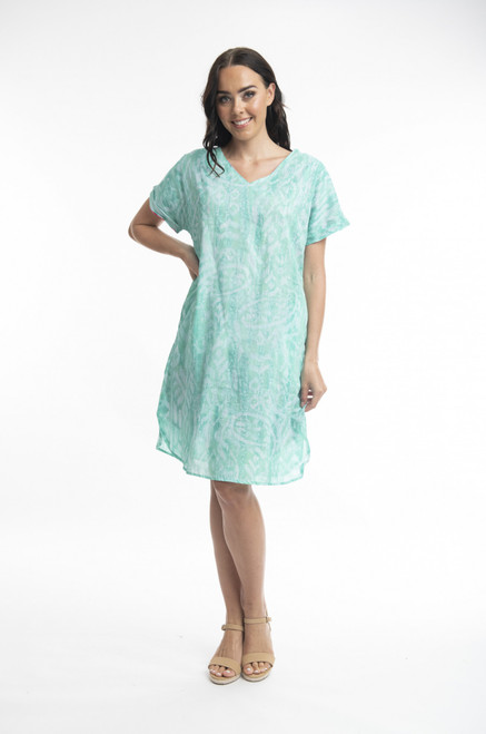 Olympus Blue shift Short sleeve Reversible Dress, 04193,