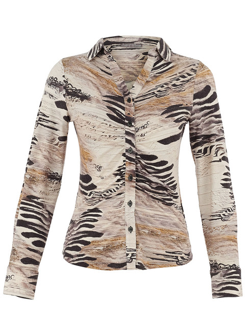 Dolcezza Animal print Jersey Shirt , 75683,