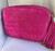 Pink Suede Cross Over Camera Bags