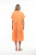 Orientique Orange Linen Midi Dress