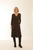 Pomodoro mink crossover wrap dress