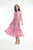 Orientique Leros Fushia  Sleeveless layered Dress,041108,