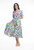 Orientique Ios sleeved Godet dress, 03086,