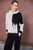 Naya Clothing Two tone funnel neck top with placement print at top, NAW25262,