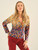 Dolcezza 'Rumble' digital print biker style zip Jacket