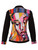 Dolcezza Abstract print with black sleeves  Shirt