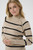 Cream Clothing Button detail striped Sweater,