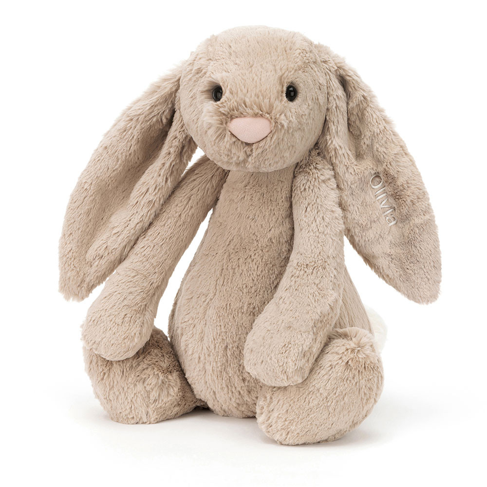Personalized Bashful Beige Bunny Huge - Official Jellycat