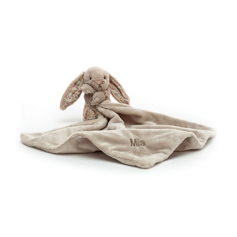 Personalized Blossom Bea Beige Bunny Soother - Official Jellycat
