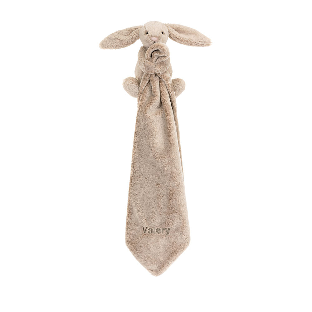 Personalized Bashful Beige Bunny Soother - Official Jellycat
