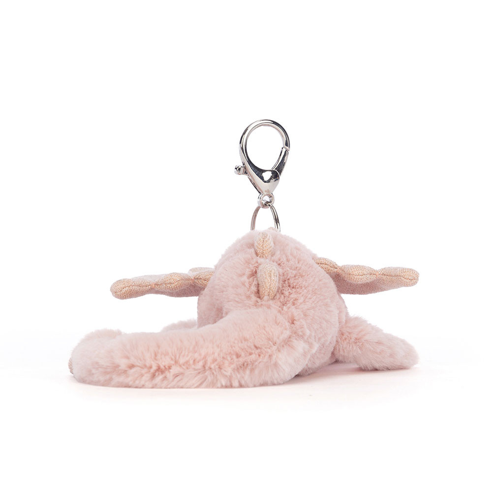 Rose Dragon Bag Charm - Official Jellycat