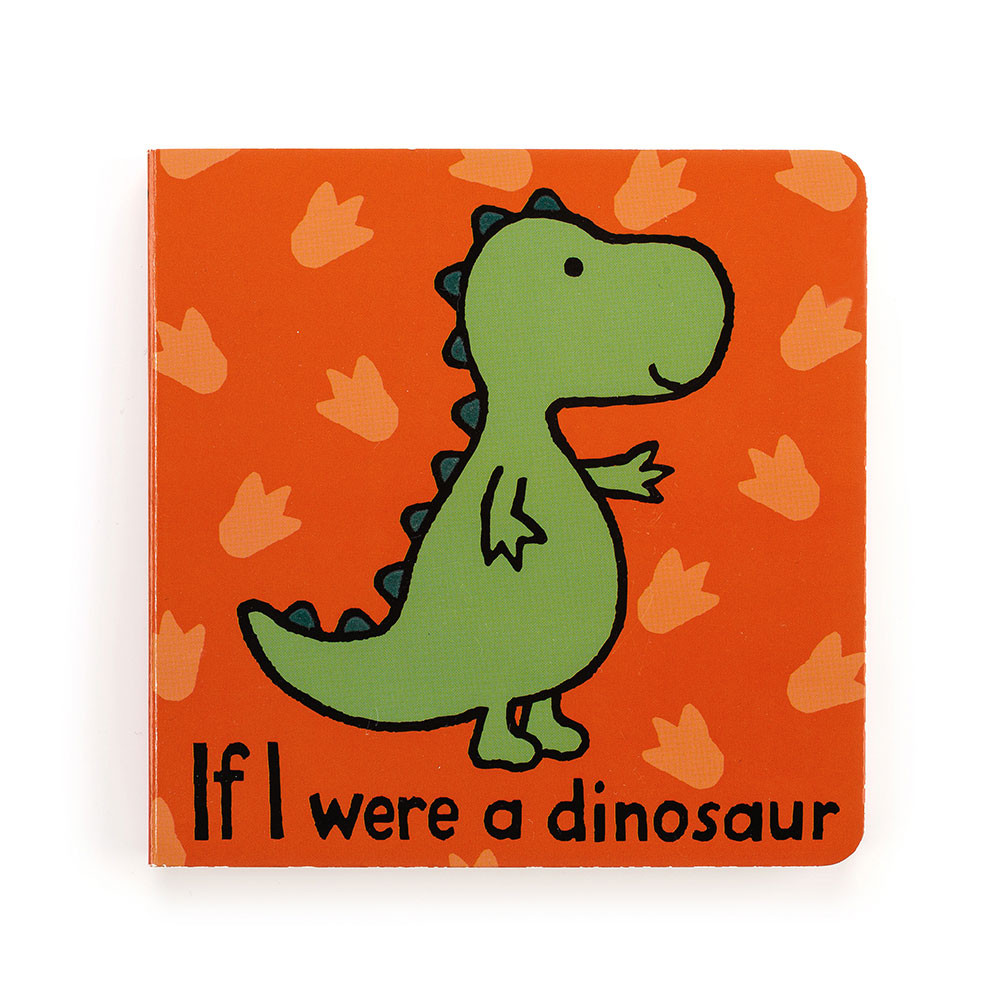 If I Were A Dinosaur Book and Bashful Dino - Official Jellycat