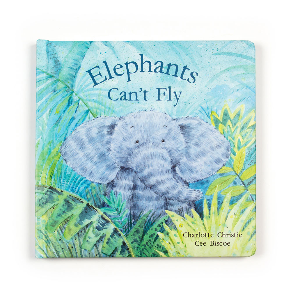 Elephants Can't Fly Book and Fuddlewuddle Elephant - Official Jellycat