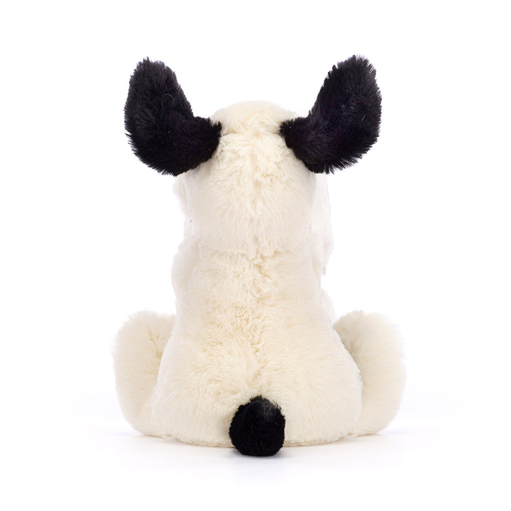 Bashful Black & Cream Puppy Soother - Official Jellycat