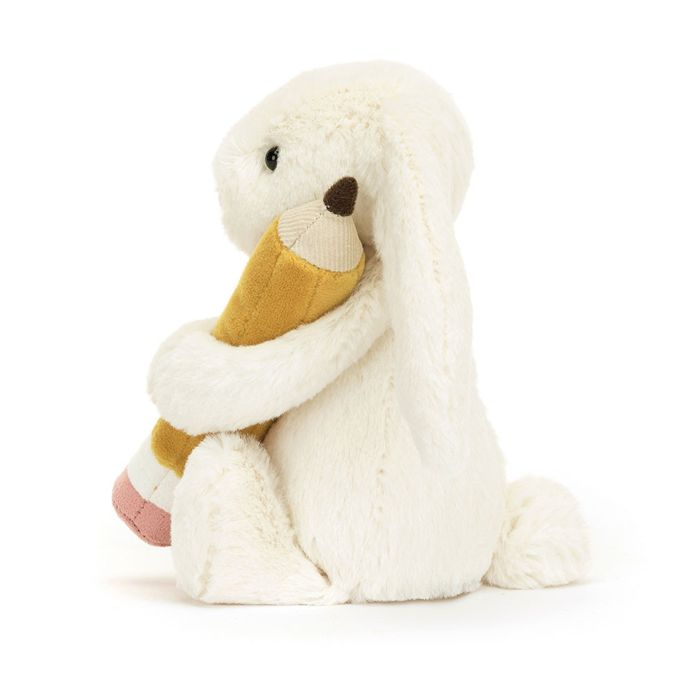 Bashful Bunny with Pencil ぬいぐるみ Bashful Bunny with Pencil - Official Jellycat