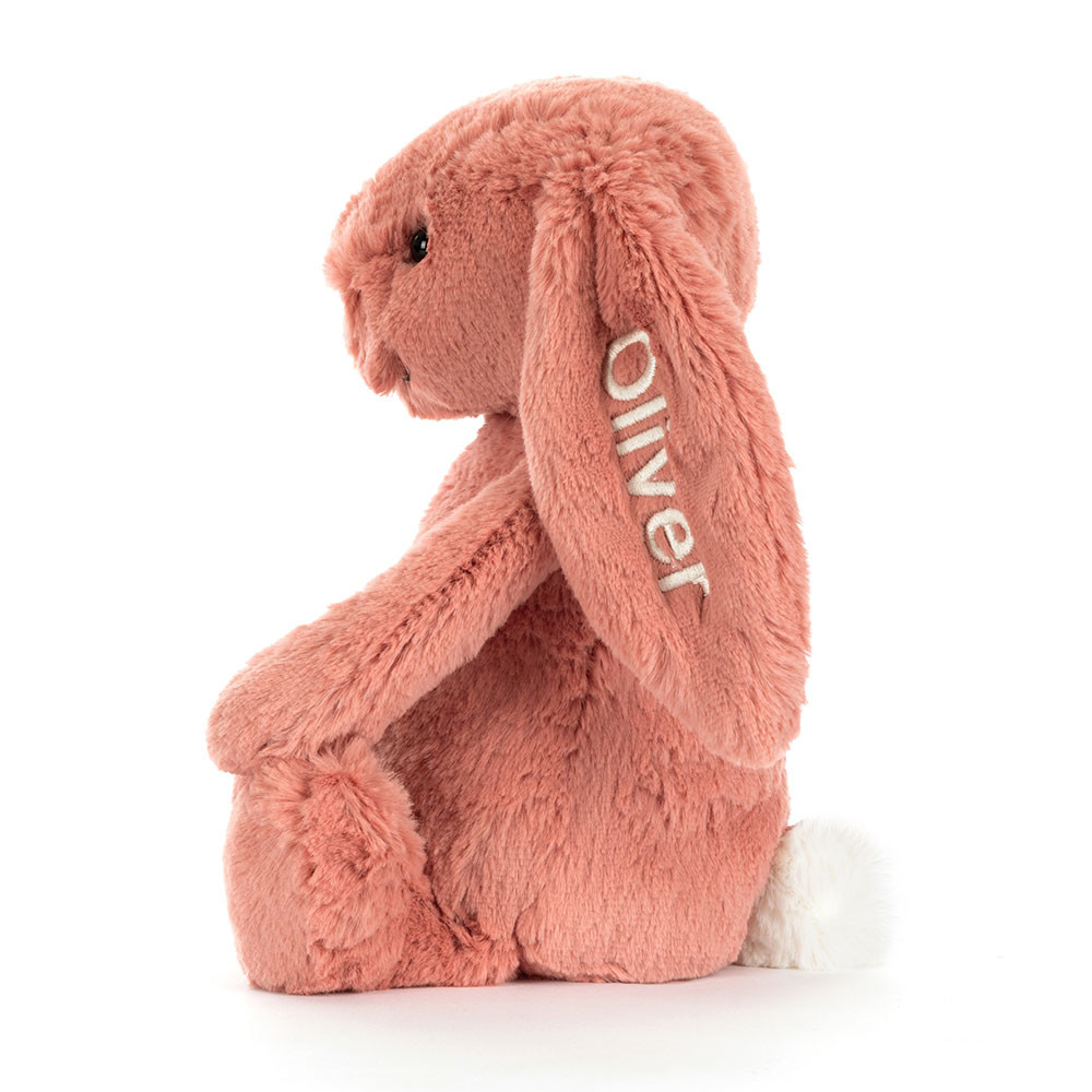 Personalized Bashful Sorrel Bunny Medium - Official Jellycat