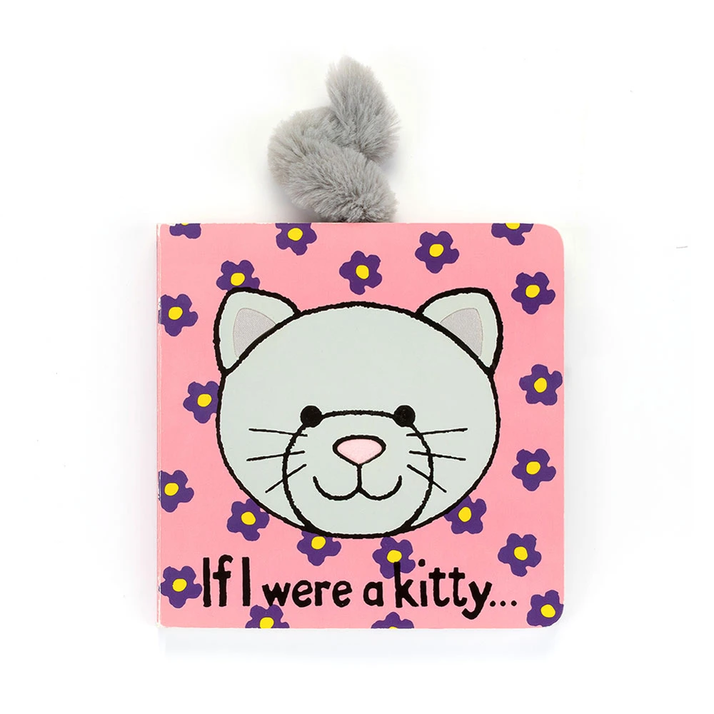 If I Were a Kitty Board Book & Bashful Grey Kitty Medium