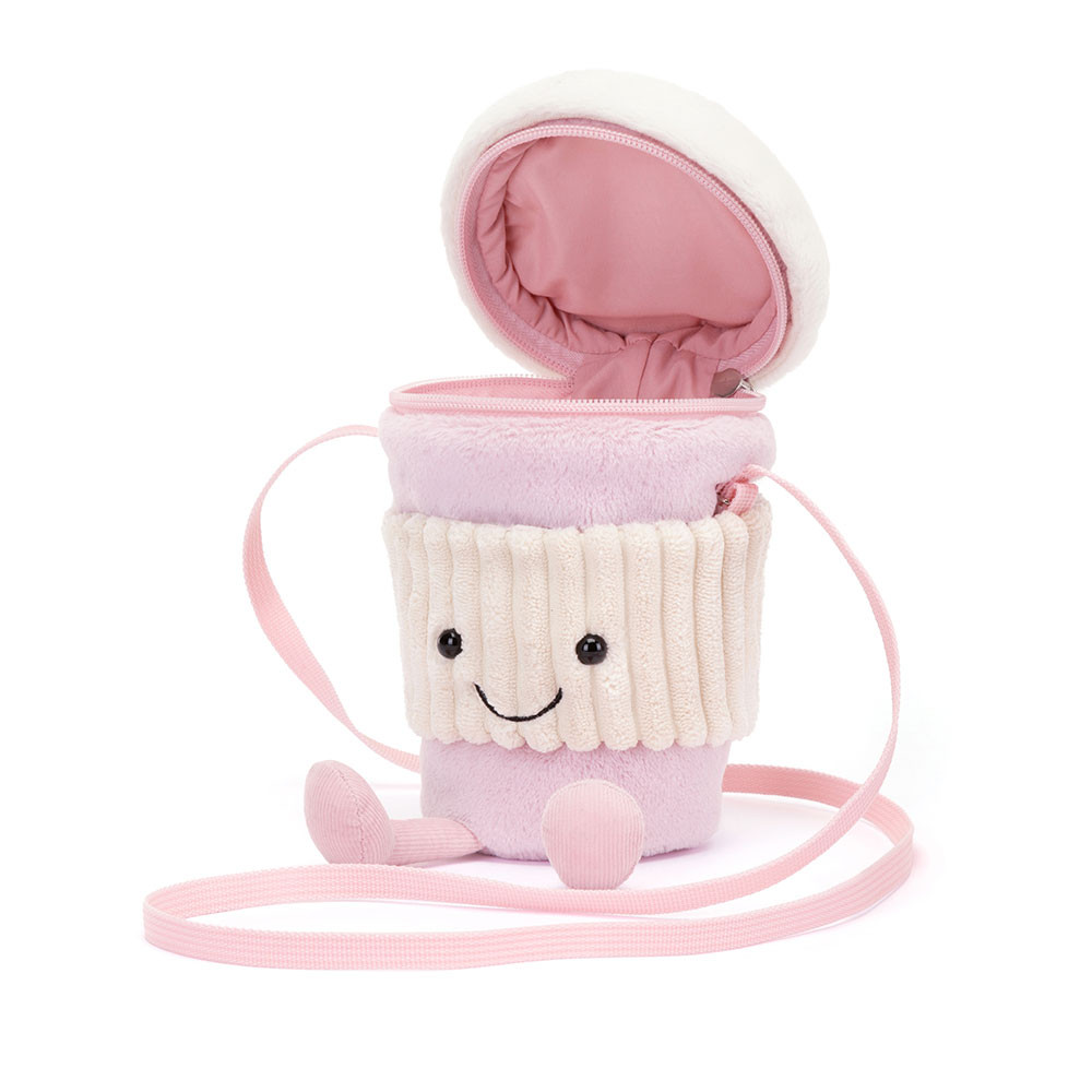 Amuseables Coffee-To-Go Pink Bag - Official Jellycat
