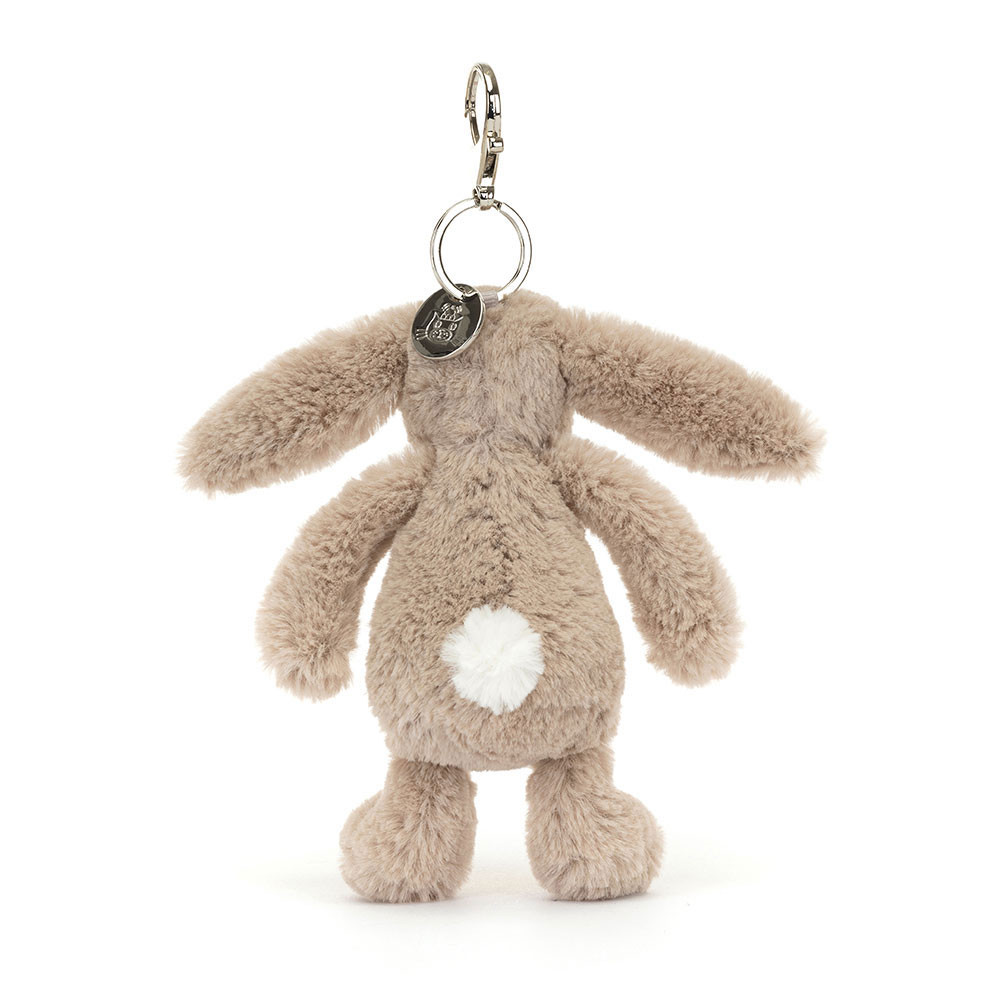 Bashful Beige Bunny Bag Charm - Official Jellycat