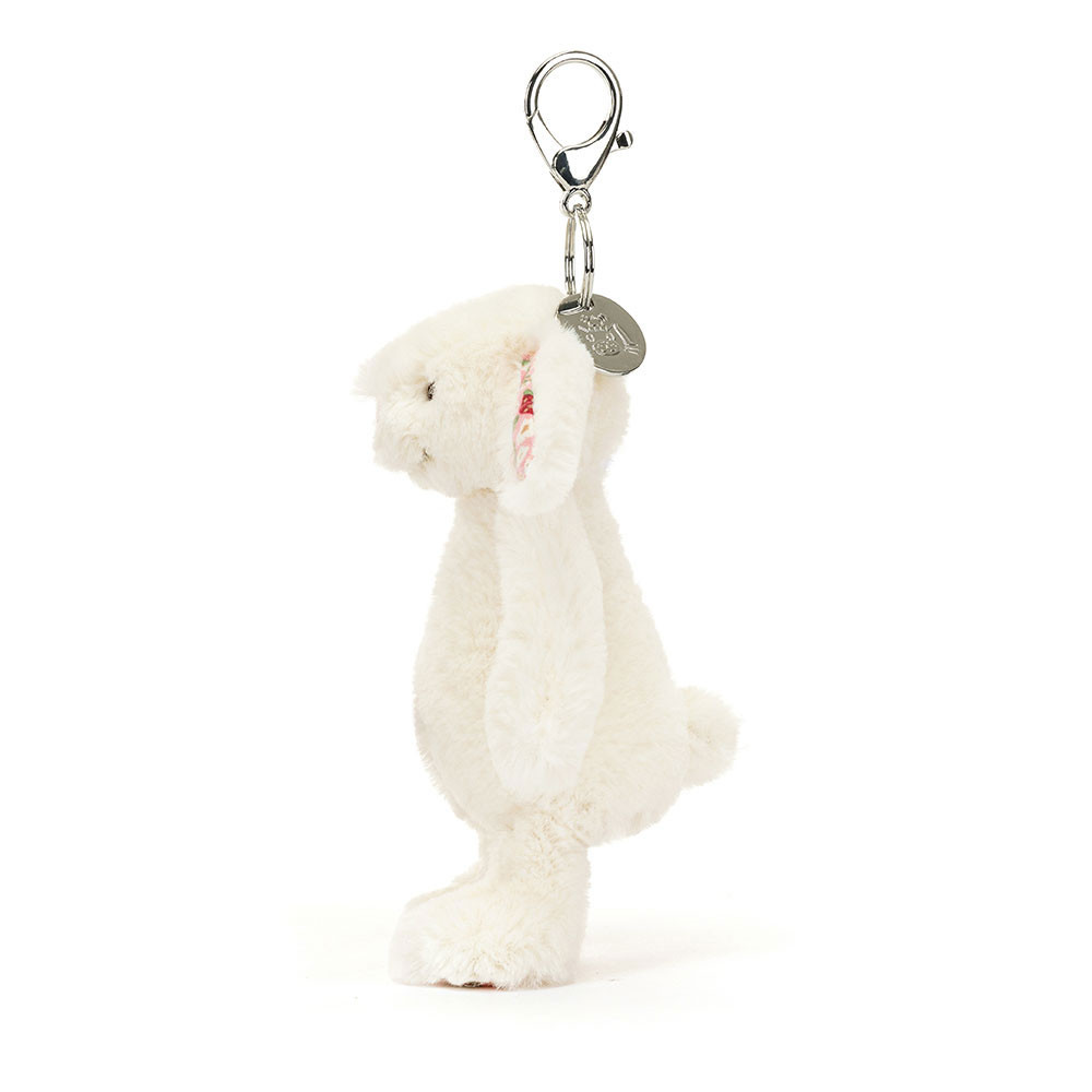 Blossom Cream Bunny 'Berry' Bag Charm - Official Jellycat