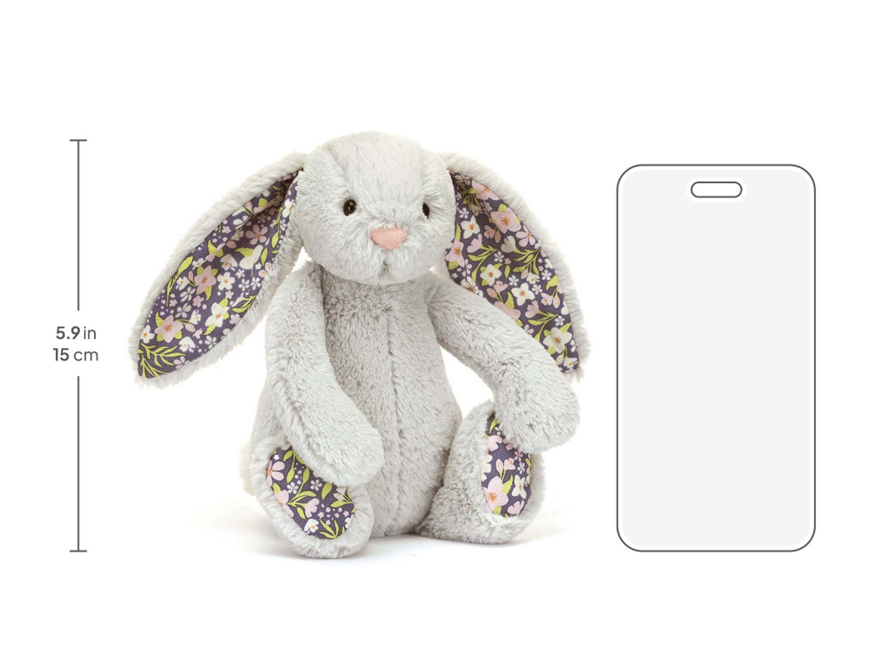 Blossom Silver Bunny 'Bloom' - Official Jellycat