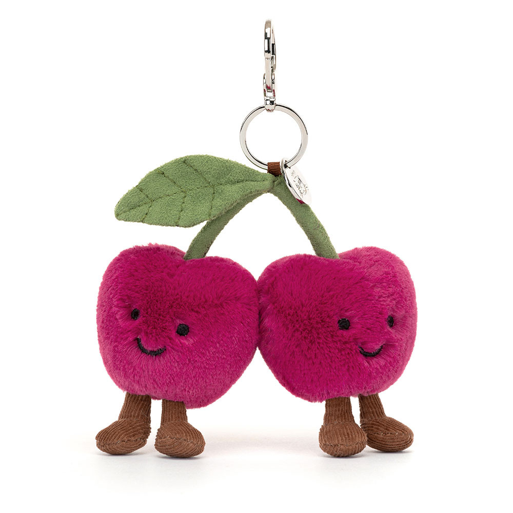 　Cherry　さくらんぼ　Cherries Bag Charm Amuseables Cherries Bag Charm - Official Jellycat