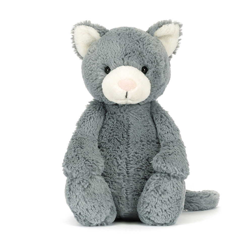 ジェリーキャットバシュフル Bashful Grey Kitty Amazon.com: Jellycat Bashful Grey Kitty Stuffed Animal