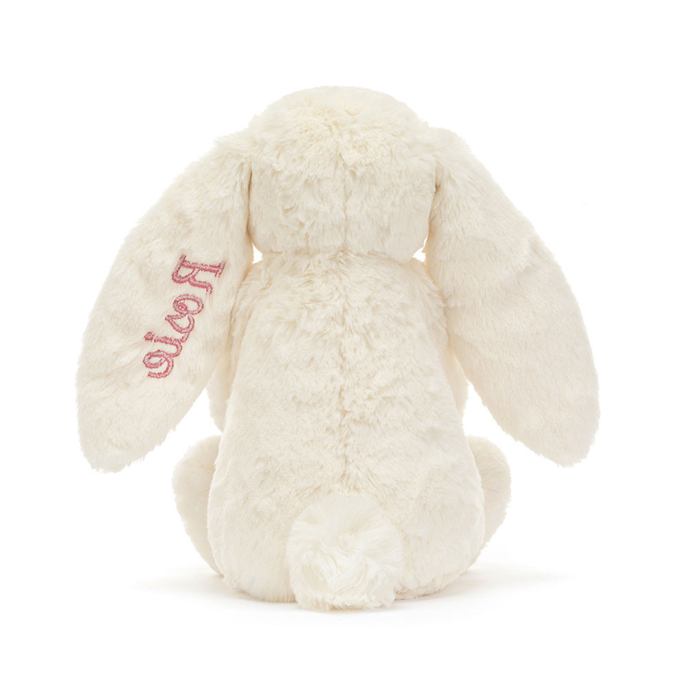 Personalized Bashful Red Love Heart Bunny Medium - Official Jellycat