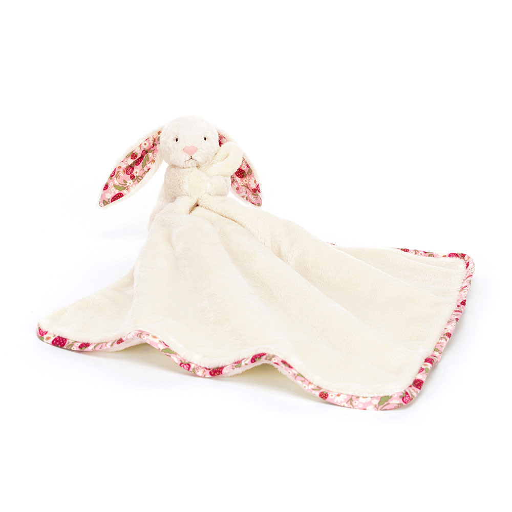 Blossom Cream Bunny 'Berry' Soother - Official Jellycat