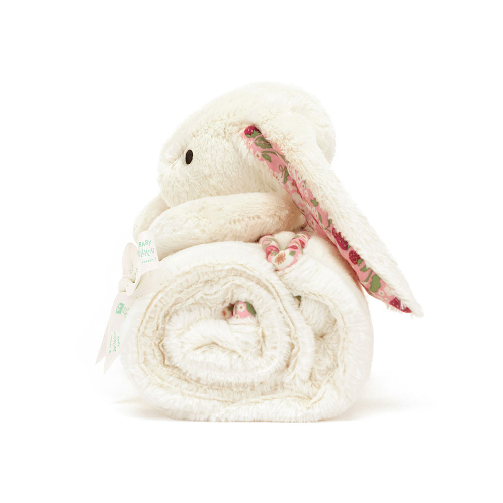 Blossom Cream Bunny 'Berry' Blankie - Official Jellycat