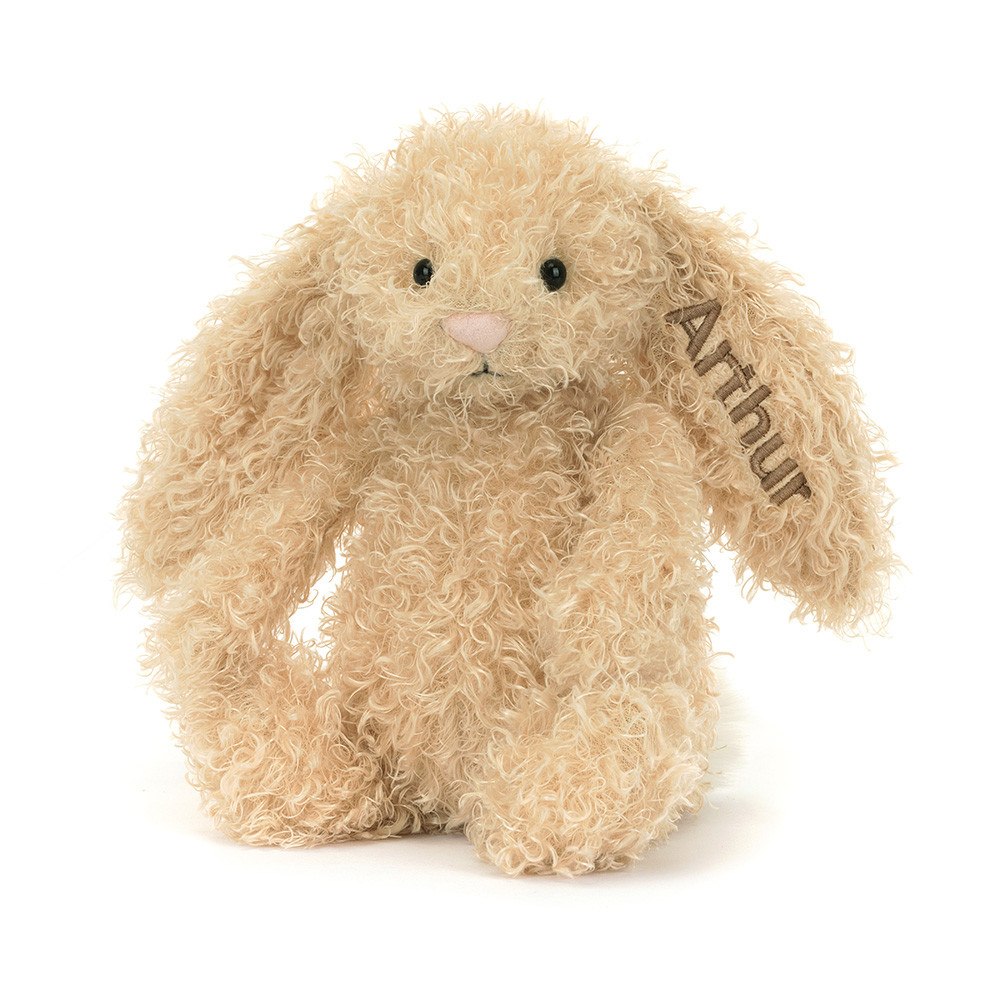 Personalized Bashful Luxe Bunny Curly Original - Official Jellycat