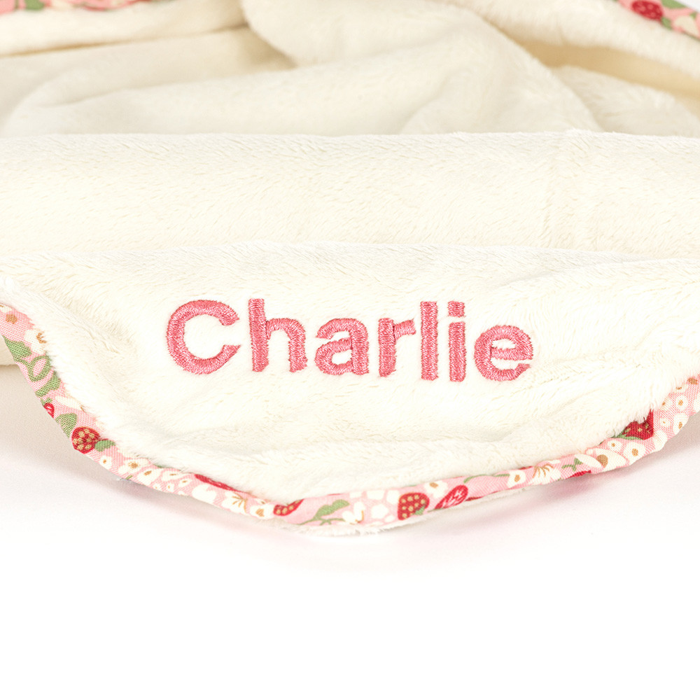 Personalized Blossom Cream Bunny 'Berry' Soother - Official Jellycat