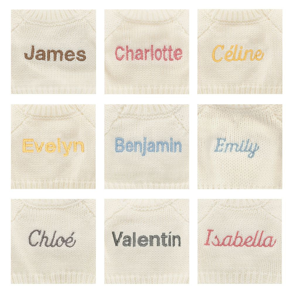 Bashful Blush Bunny 'Cherry' with Personalized Cream Jumper