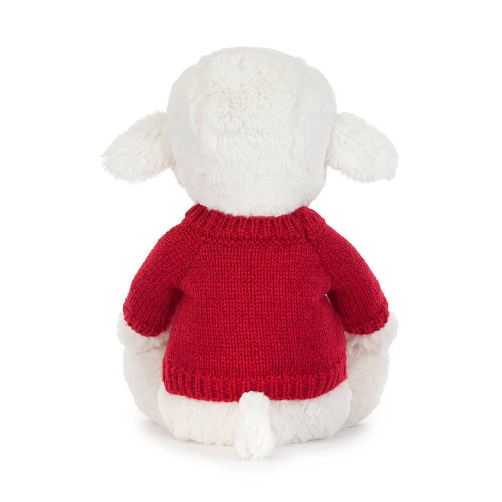 Skipson Lamb with Personalized Red Jumper - Official Jellycat