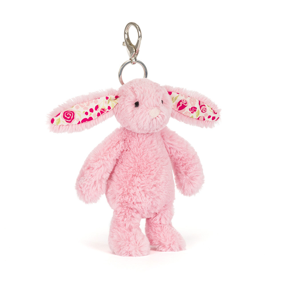 Blushkin Blossom Bunny Bag Charm - Official Jellycat