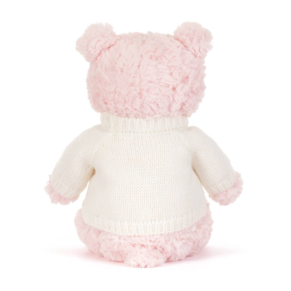 Leola Bear with Personalized Cream Jumper - Official Jellycat