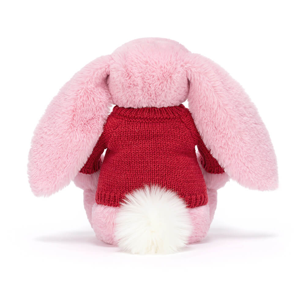 Blushkin Blossom Luxe Bunny with Personalized Red Jumper