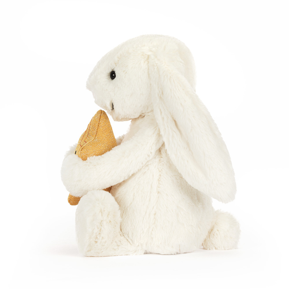 ジェリーキャットCream Bunny With Star 星うさぎ　ぬいぐるみ Cream Bunny with Star - Official Jellycat
