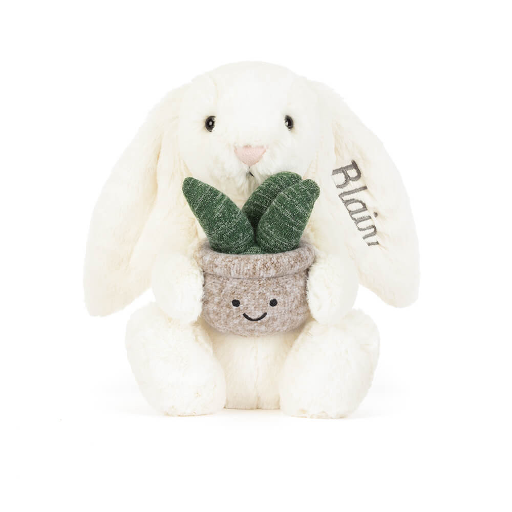 フェイスクリーム Rabbit Personalized Cream Bunny with Plant - Official Jellycat
